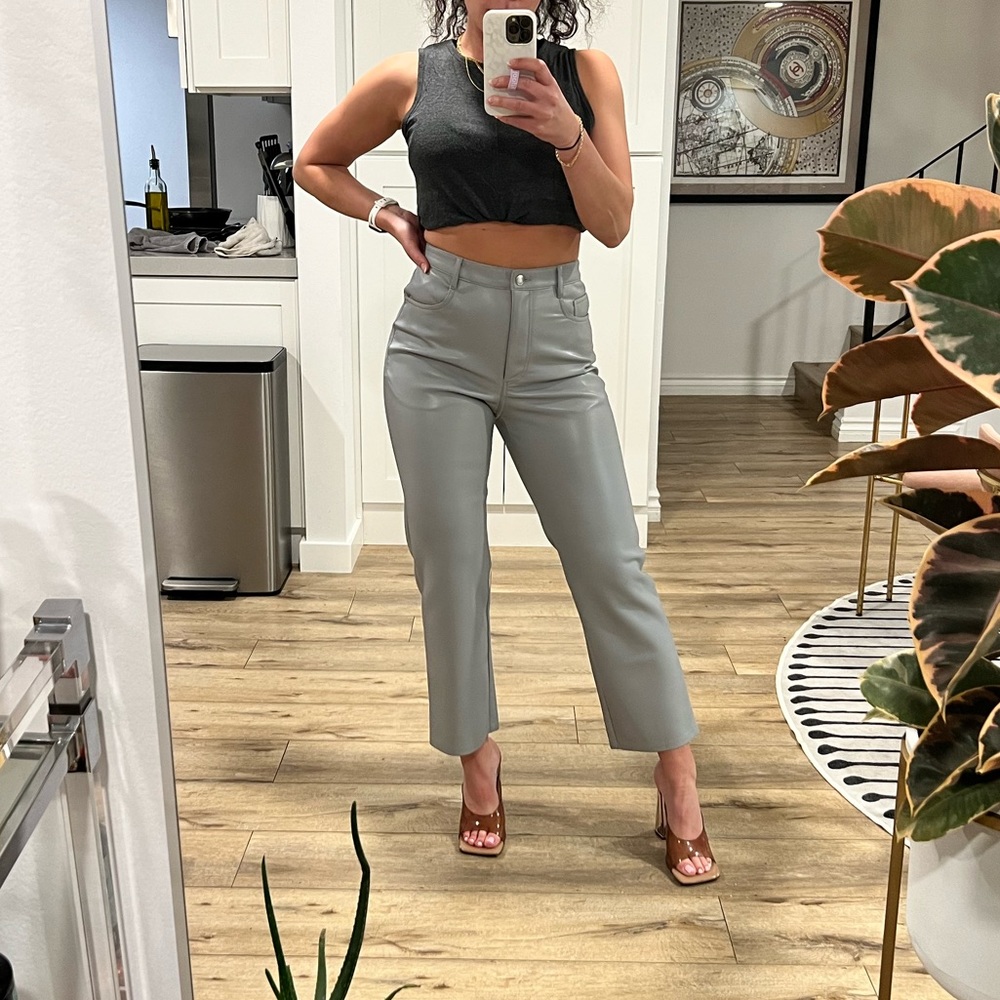 Aritzia Wilfred MELINA cropped pant - Marble Grey 6